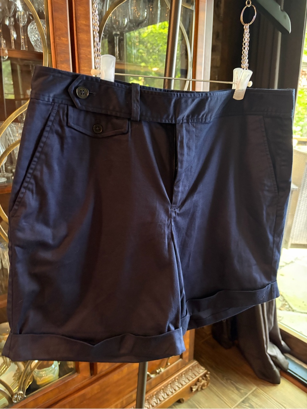 Lauren Ralph Lauren Classic Navy Women's Roll-Cuff Shorts